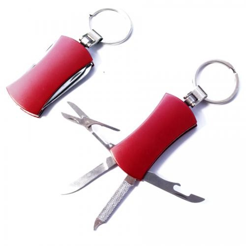 Нож-брелок (4 предмета) нож, откр., пилочка, ножницы (F-001)