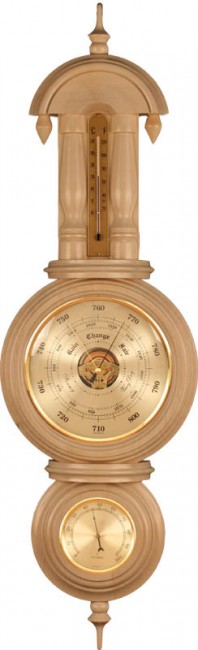 Метеостанция Бриг+ М4 барометр/термометр/гигрометр, "Слоновая кость", натуральное дерево