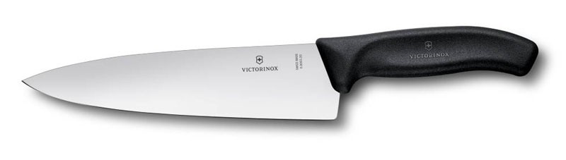 Нож разделочный Victorinox SwissClassic, широкое лезвие 20 см, чёрный, в картонном блистере Нож разделочный Victorinox SwissClassic, широкое лезвие 20 см, чёрный, в картонном блистере