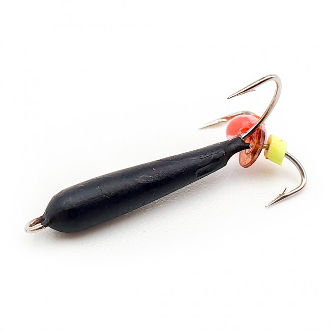 Мормышка Черт вольфрамовая, d-3,0мм., 1,4 гр., черная, высокая (5шт./уп.)
