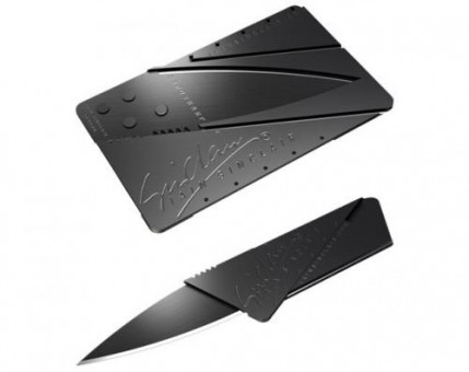 Нож-визитка Cardsharp, сувенирный, черная сталь Нож-визитка Cardsharp, сувенирный, черная сталь