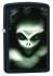 Зажигалка Zippo Classic (инопланетянин) с покрытием Black Matte, латунь/сталь, чёрная, матовая, 36x12x56 мм