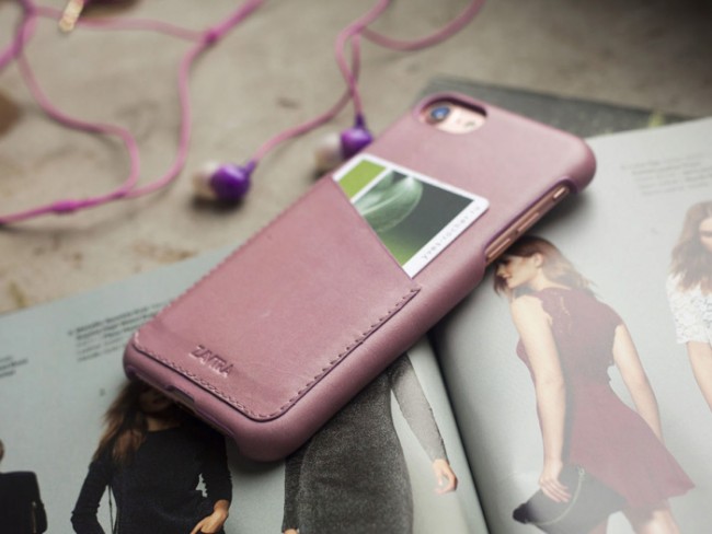 Чехол Zavtra для iPhone 7 из натуральной кожи, розовый