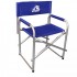 Кресло раскладное, с подлокотниками, Ш55*В80*Г50см., алюмин. каркас, цвет синий Jjyz-002