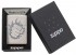 Зажигалка Zippo Classic с покрытием Brushed Chrome, латунь/сталь, серебристая, матовая, 36x12x56 мм