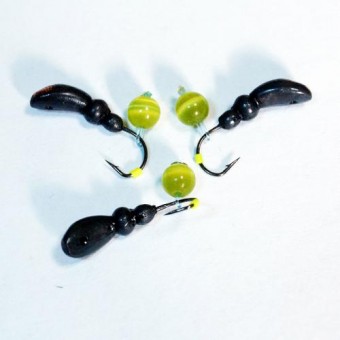 Мормышка Кошачий Глаз, набор №2, ручной работы, кр. Hayabusa (10шт./уп.)