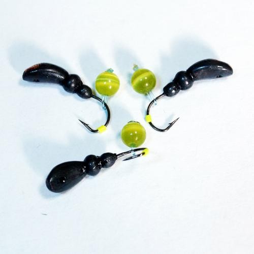 Мормышка Кошачий Глаз, набор №2, ручной работы, кр. Hayabusa (10шт./уп.)