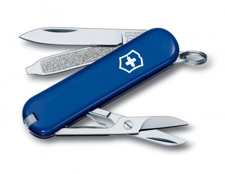 Нож-брелок Victorinox Classic SD, 58 мм, 7 функций, синий Нож-брелок Victorinox Classic SD, 58 мм, 7 функций, синий