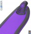 448-103 Самокат Globber Elite F My Free Fold up со светящейся платформой Purple