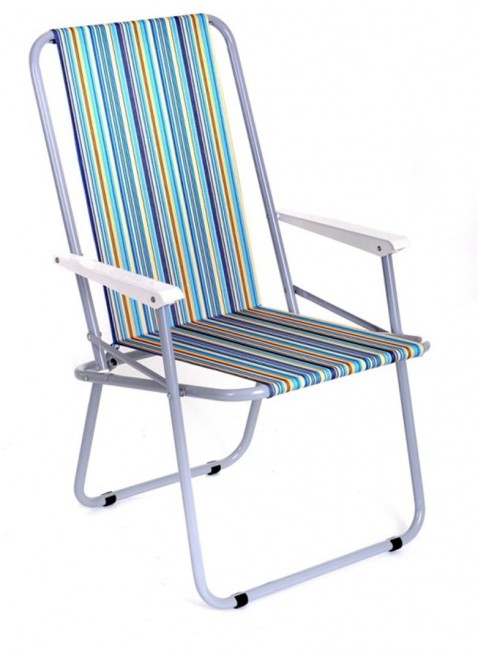 Кресло Kutbert складное, Ш50*В90*Г50см., с пластик. подлокот., алюм., сетка, цв. в асс. HKC-1103