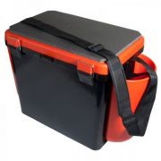 Ящик зимний Helios FishBox В32*Ш38(50 с учетом навесных карманов)*Г25, 19л, односекционн, оранжев (6)