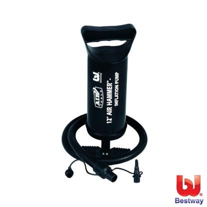 Насос Bestway AirHammer ручной, длина 30 см. (2х860 см/куб.) комплект переходников