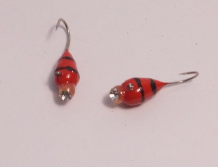 Мормышка вольфрамовая, Kutbert Капля с ушкомсо страз. d4мм., 0,17гр., цв. W-D49(3) (2 шт./уп.)