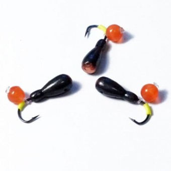 Мормышка Кошачий Глаз, набор №5, ручной работы, кр. Hayabusa (10шт./уп.)