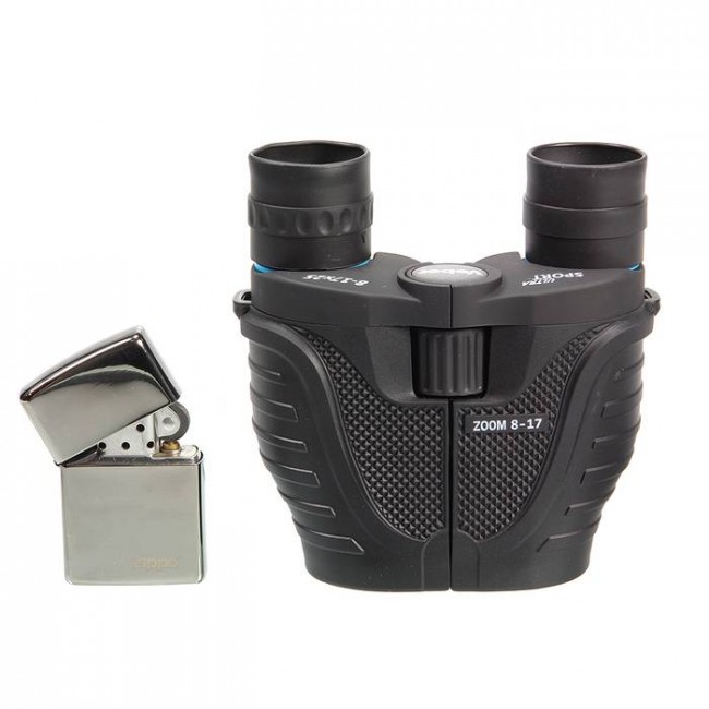 Бинокль Veber Ultra Sport БН 8-17x25, черный Бинокль Veber Ultra Sport БН 8-17x25, черный