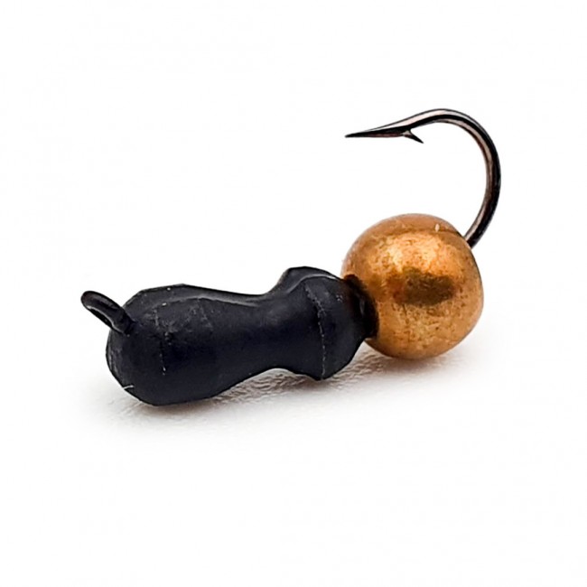 Мормышка Муравей вольфрамовая, d-2,5 мм., 0,6 гр., с латунным шариком (5шт./уп.)