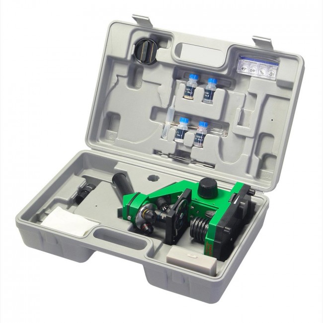 Микроскоп Микромед «Эврика» 40х–400х, лайм, в кейсе Микроскоп Микромед «Эврика» 40х–400х, лайм, в кейсе