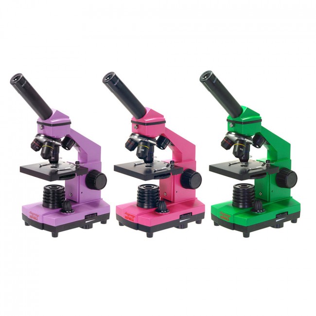 Микроскоп Микромед «Эврика» 40х–400х, лайм, в кейсе Микроскоп Микромед «Эврика» 40х–400х, лайм, в кейсе