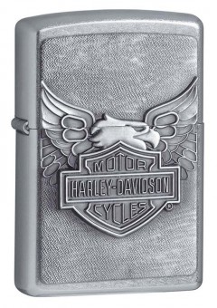 Зажигалка Zippo Harley-Davidson®, с покрытием Street Chrome™, латунь/сталь, серебристая, 36x12x56 мм Зажигалка Zippo Harley-Davidson®, с покрытием Street Chrome™, латунь/сталь, серебристая, 36x12x56 мм