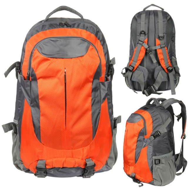 Рюкзак Sport -  спортивный   (городской) -  усилен. спинка -  40л -  В53*Ш30*Г15 -  цв. оранж.-сер. (SH-006)