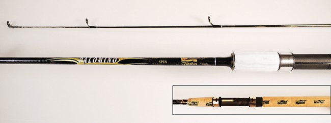 Спиннинг Caiman Palomino Fiber glass 1,65м. - 50-100г, 2 колена, белый Спиннинг Caiman Palomino Fiber glass 1,65м. - 50-100г, 2 колена, белый