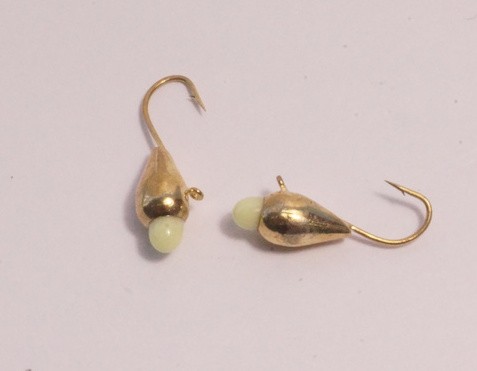 Мормышка вольфрамовая, Kutbert Капля с ушкомфосфор. точка, d 3мм., 0,17гр., цв. 1-GOP(3)(2 шт./уп.)