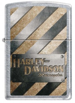 Зажигалка Zippo Harley-Davidson® с покрытием Satin Chrome™, латунь/сталь, серебристая, 36x12x56 мм Зажигалка Zippo Harley-Davidson® с покрытием Satin Chrome™, латунь/сталь, серебристая, 36x12x56 мм