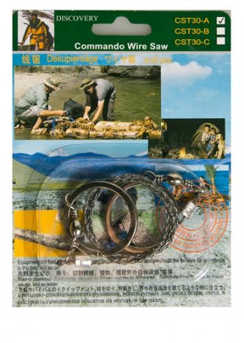 Пила-трос Discovery Commando Wire Saw, карманная   (блистер)   (CST30-A)