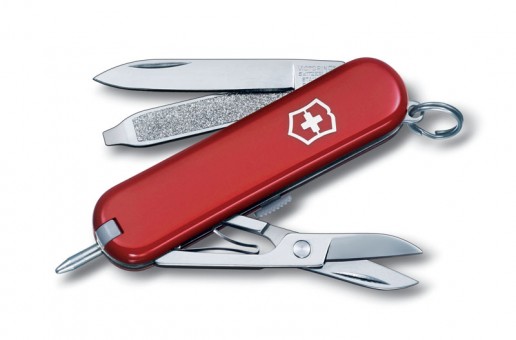 Нож-брелок Victorinox Signature, 58 мм, 7 функций, красный Нож-брелок Victorinox Signature, 58 мм, 7 функций, красный