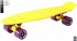 401-Y Скейтборд Y-Scoo Fishskateboard 22&quot; винил 56,6х15 с сумкой Yellow/dark purple