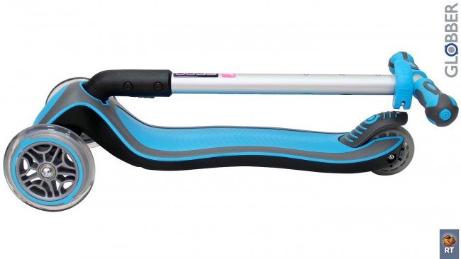 446-101 Самокат Globber Elite S My Free Fold up SKY Blue