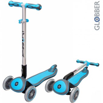 446-101 Самокат Globber Elite S My Free Fold up SKY Blue