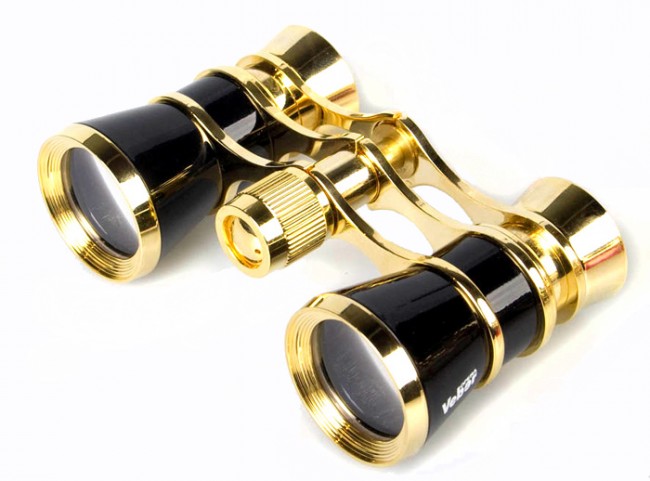 Бинокль театральный Veber Opera БГЦ 3x25, черно-золотистый Бинокль театральный Veber Opera БГЦ 3x25, черно-золотистый