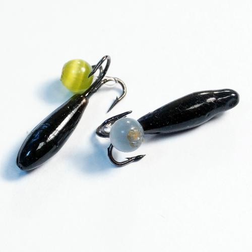 Мормышка Кошачий Глаз/чертик, набор №2, ручной работы, кр. Hayabusa (10шт./уп.)