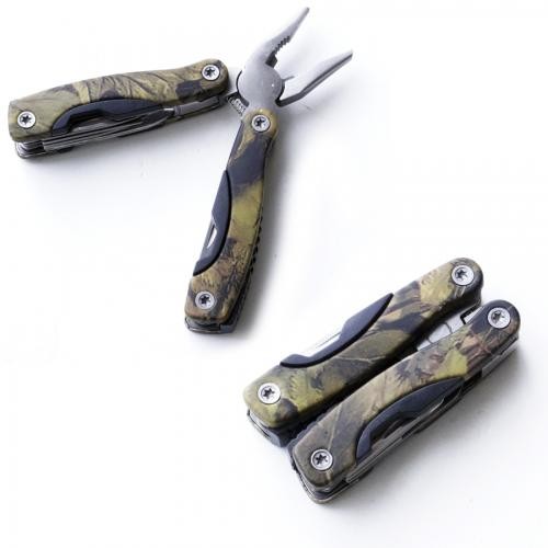 Мультиинструмент (с плоскогубцами), мал., 9 предметов, в чехле, цв. КМФ лес (арт. AA3)