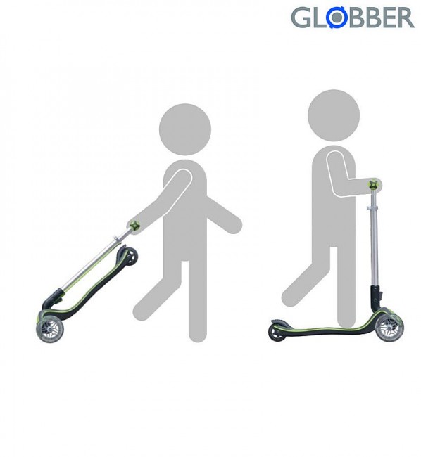 446-106 Самокат Globber Elite S My Free Fold up Green