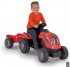 Трактор педальный XL с прицепом, красный, 142х44х54,5см