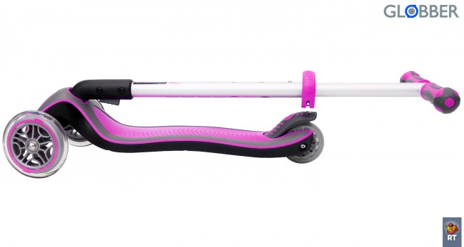 446-110 Самокат Globber Elite S My Free Fold up Rhodamine розовый