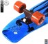 402H-Bl Скейтборд Y-Scoo Big Fishskateboard metallic 27&quot; винил 68,6х19 с сумкой Blue/brown