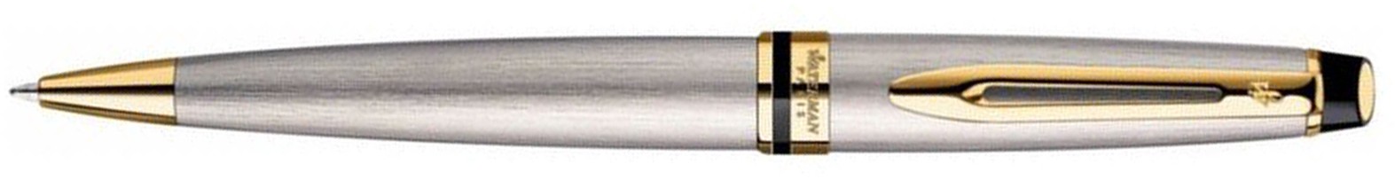 Шариковая ручка Waterman Expert Stainless Steal GT. Корпус - лак, детали дизайна: позолота 23К Шариковая ручка Waterman Expert Stainless Steal GT. Корпус - лак, детали дизайна: позолота 23К