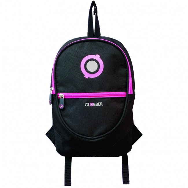 524-132 Рюкзак Globber для самокатов Junior Black/Neon Pink