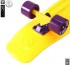 402-Y Скейтборд Y-Scoo Big Fishskateboard 27&quot; винил 68,6х19 с сумкой Yellow/dark purple