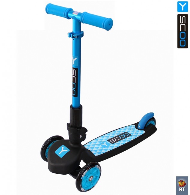 Самокат 3-х кол. Y-Scoo RT Trio Maxi 120 blue