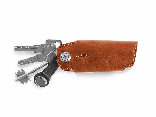 Ключница Zavtra из натуральной кожи   (zav08gre), зеленая