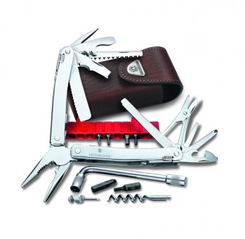 Мультитул Victorinox SwissTool Spirit XC Plus, 105 мм, 37 функций, в кожаным чехле Мультитул Victorinox SwissTool Spirit XC Plus, 105 мм, 37 функций, в кожаным чехле