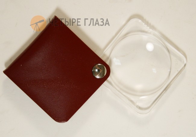Лупа складная двояковыпуклая Eschenbach Classic 3,5x, 50 мм, красный чехол (квадратный) Лупа складная двояковыпуклая Eschenbach Classic 3,5x, 50 мм, красный чехол (квадратный)