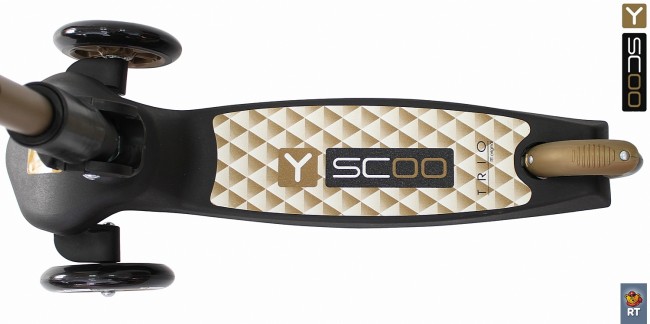 Самокат 3-х кол. Y-Scoo RT Trio Maxi 120 gold