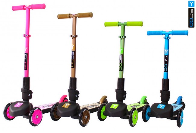 Самокат 3-х кол. Y-Scoo RT Trio Maxi 120 gold