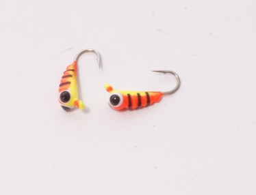 Мормышка вольфрамовая, Kutbert Банан рифлёный с ушком d S, 0,5гр., цв. Y-DY4 (2 шт./уп.)