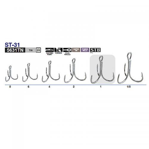 Крючки-тройники Owner ST-31 №2 (7шт./уп.)